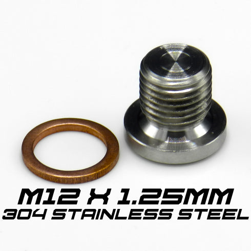 M12x1.25 mm Blanking Plug Stainless Steel