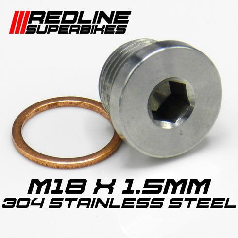 M18x1.5 mm Blanking Plug Stainless Steel