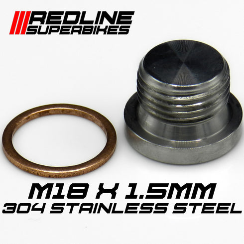 M18x1.5 mm Blanking Plug Stainless Steel